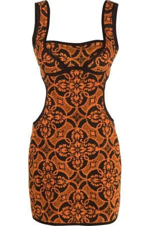 Marine Serre Mujer, Vestidos, Rojo, Talla: M