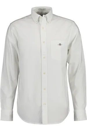 GANT Hombre, Camisas, Blanco, Talla: M