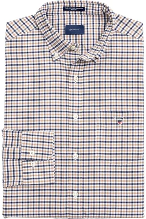 GANT Hombre, Camisas, Azul, Talla: S