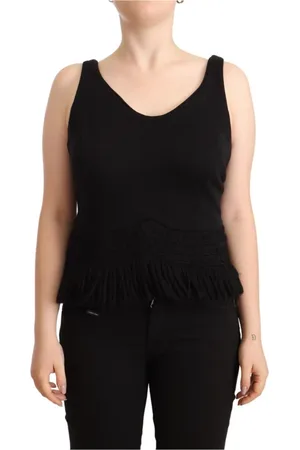 ERMANNO SCERVINO Mujer, Camisetas, Negro, Talla: L
