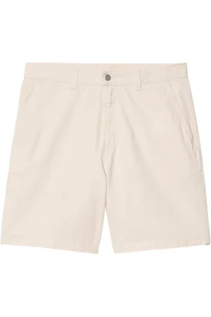 Carhartt Hombre, Pantalones cortos, Blanco, Talla: L