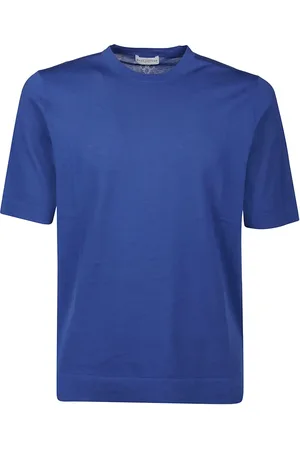 BALLANTYNE Hombre, Camisetas, Azul, Talla: L