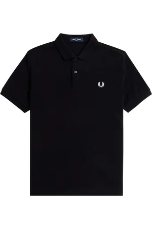 Fred Perry Hombre, Camisetas, Negro, Talla: L