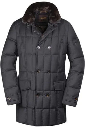 MOORER Hombre, Abrigos, Gris, Talla: 2XL