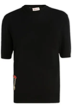 Lanvin Mujer, Camisetas, Negro, Talla: S