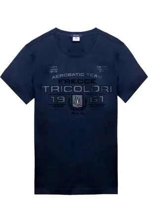Aeronautica Militare Hombre, Camisetas, Azul, Talla: M