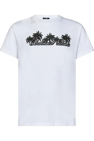 Balmain Hombre, Camisetas, Blanco, Talla: L