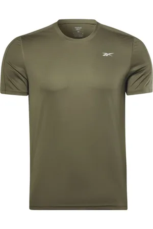 Reebok Hombre, Camisetas, Verde, Talla: M