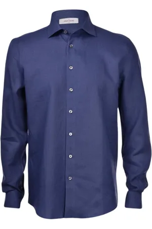Gran Sasso Hombre, Camisas, Azul, Talla: 2XL
