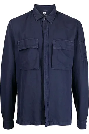 C.P. Company Hombre, Camisas, Azul, Talla: M