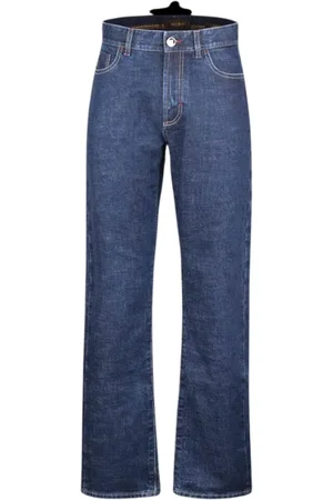 MOORER Mujer, Vaqueros, Azul, Talla: S