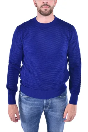 KANGRA CASHMERE Hombre, Jerseys, Azul, Talla: L