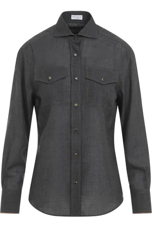 Brunello Cucinelli Mujer, Blusas y Camisas, Gris, Talla: S