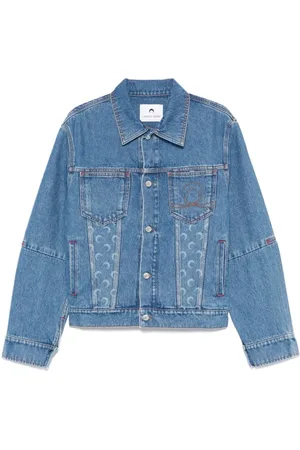 Marine Serre Hombre, Chaquetas, Azul, Talla: M