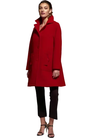 MOSKADA Mujer, Abrigos, Rojo, Talla: L