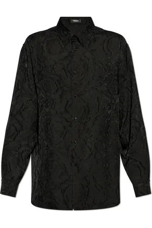VERSACE Hombre, Camisas, Negro, Talla: L