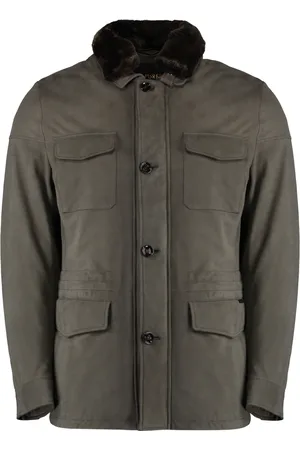 MOORER Hombre, Chaquetas, Gris, Talla: 4XL