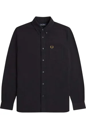 Fred Perry Hombre, Camisas, Negro, Talla: S