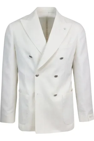 Lubiam Hombre, Chaquetas, Blanco, Talla: M
