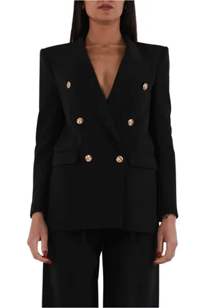 Elisabetta Franchi Mujer, Chaquetas, Negro, Talla: XL
