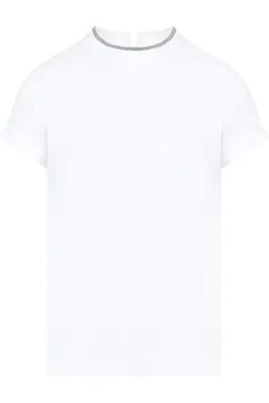Brunello Cucinelli Mujer, Camisetas, Blanco, Talla: S