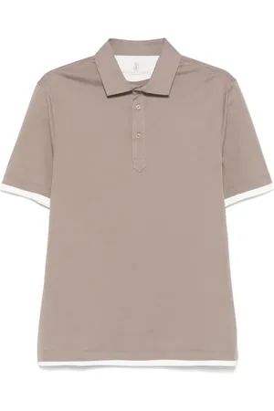 Brunello Cucinelli Hombre, Camisetas, Gris, Talla: M