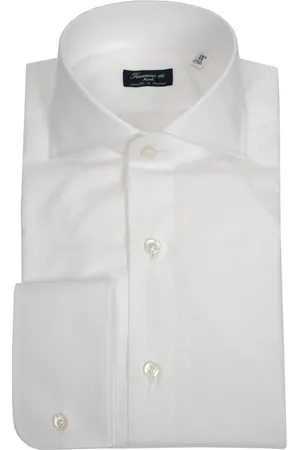 Finamore Hombre, Camisas, Blanco, Talla: XL