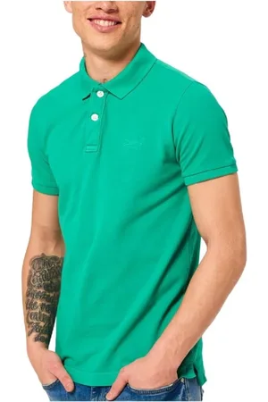 Superdry Hombre, Camisetas, Verde, Talla: S