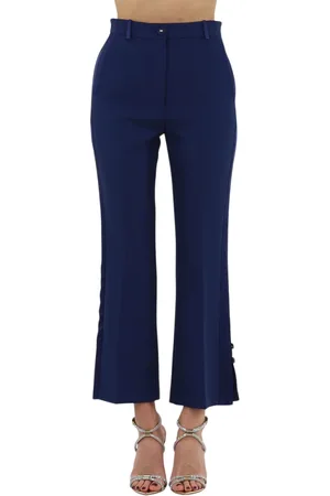 Elisabetta Franchi Mujer, Pantalones, Azul, Talla: S