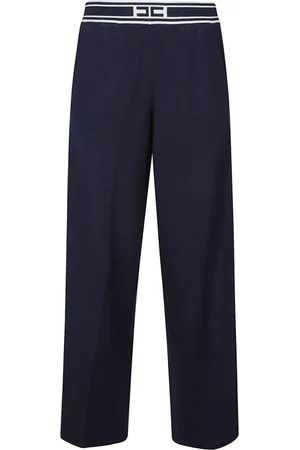 Elisabetta Franchi Mujer, Pantalones, Azul, Talla: M