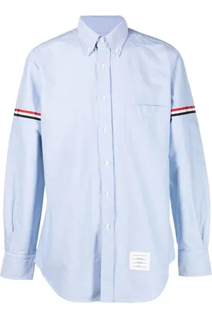 Thom Browne Hombre, Camisas, Azul, Talla: 2XL