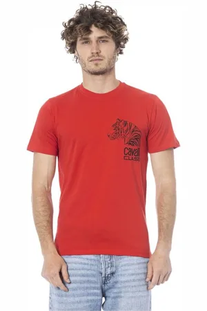 Roberto Cavalli Hombre, Camisetas, Rojo, Talla: 2XL