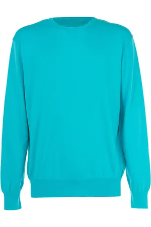 CASHMERE COMPANY Hombre, Sudaderas, Azul, Talla: L