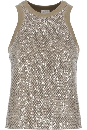 Brunello Cucinelli Mujer, Camisetas, Marrón, Talla: M