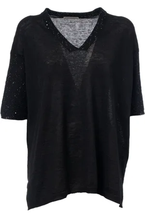 LE TRICOT PERUGIA Mujer, Blusas y Camisas, Negro, Talla: L