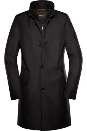MOORER Hombre, Abrigos, Negro, Talla: L
