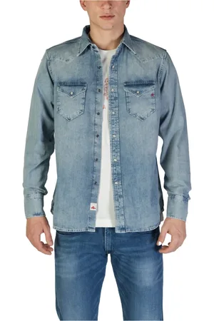 Replay Hombre, Chaquetas, Azul, Talla: L
