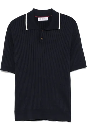 Brunello Cucinelli Hombre, Camisetas, Azul, Talla: L