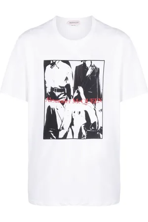 Alexander McQueen Hombre, Camisetas, Blanco, Talla: M