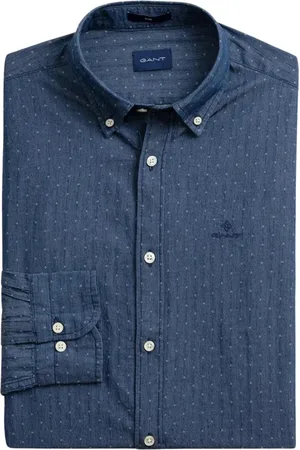 GANT Hombre, Camisas, Azul, Talla: 2XL
