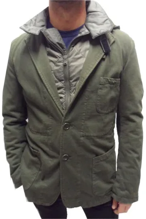 YOHJI YAMAMOTO Hombre, Chaquetas, Verde, Talla: S