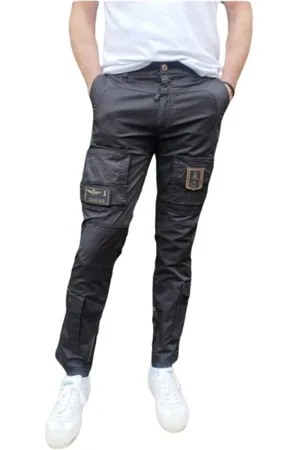 Aeronautica Militare Hombre, Pantalones, Negro, Talla: M