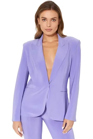 Norma Kamali Mujer, Chaquetas, Púrpura, Talla: L