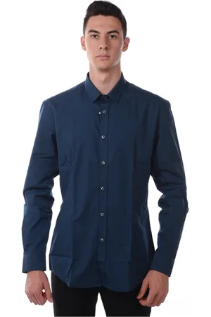 D.A. Daniele Alessandrini Hombre, Camisas, Azul, Talla: S