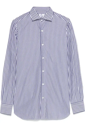 Finamore Hombre, Camisas, Azul, Talla: 2XL