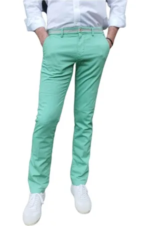 Masons Hombre, Pantalones, Verde, Talla: M