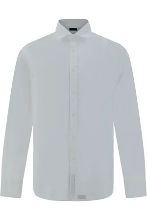 DEPERLU Hombre, Camisas, Azul, Talla: S