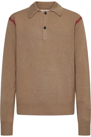 Marni Hombre, Camisetas, Marrón, Talla: L