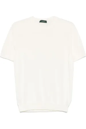ZANONE Hombre, Camisetas, Blanco, Talla: XL