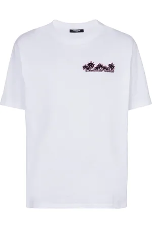 Balmain Hombre, Camisetas, Blanco, Talla: M